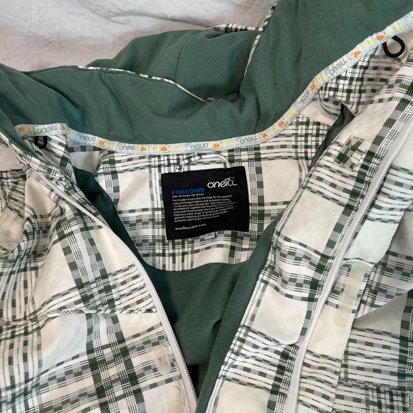 Vintage Europe O’neill Checkered Winter Ski Snowboard Jacket Size XL - Picture 9 of 10